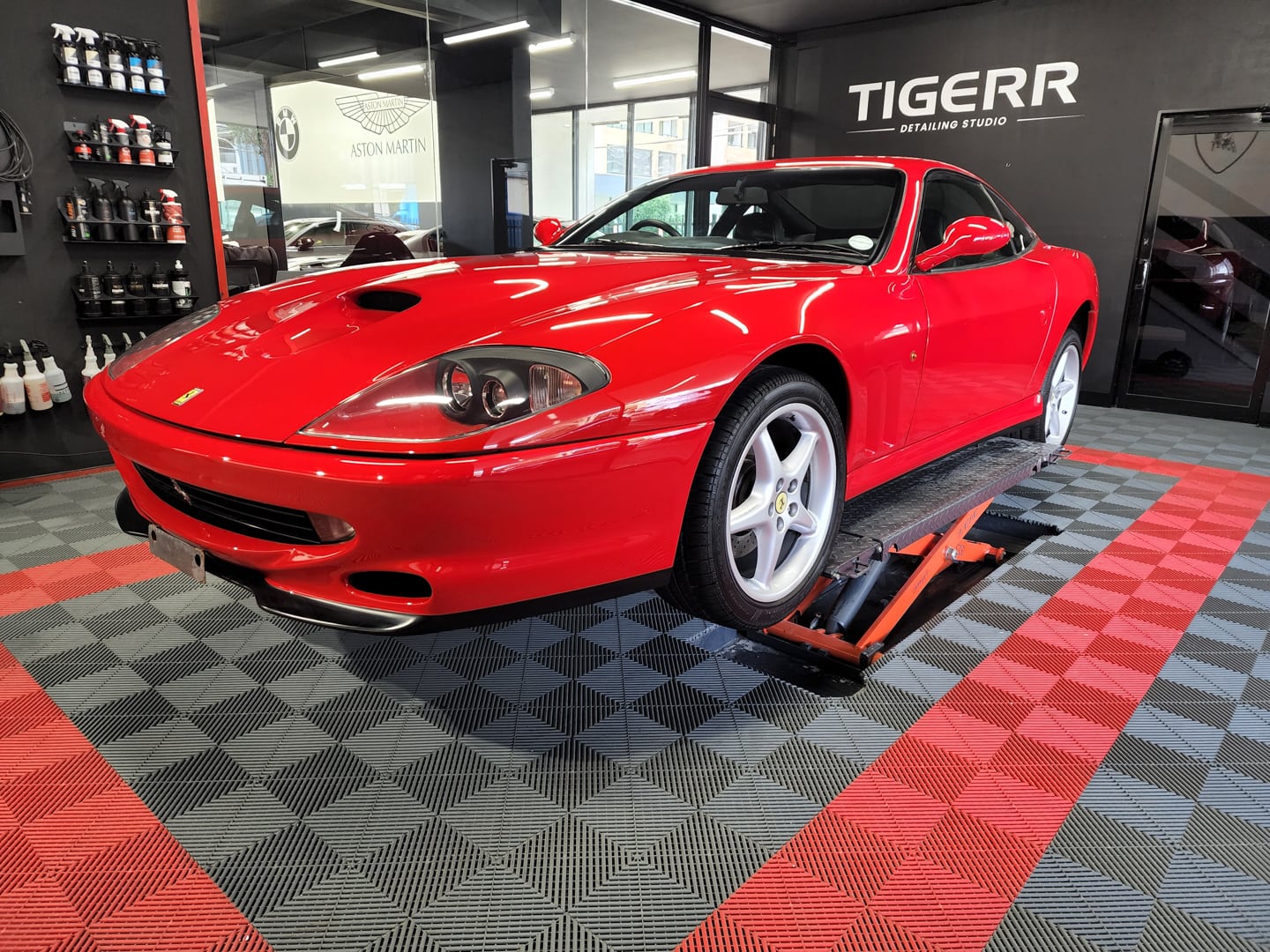 ferrari paint protection film ceramic coating dry ice blasting sydney tigerr detailing studio