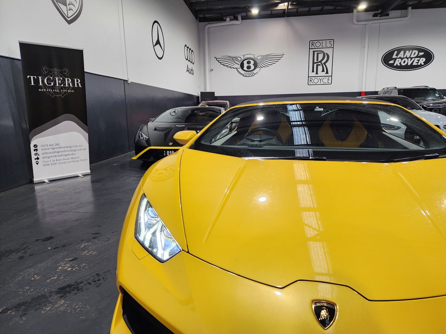 lamborghini paint protection film ceramic coating dry ice blasting sydney tigerr detailing studio